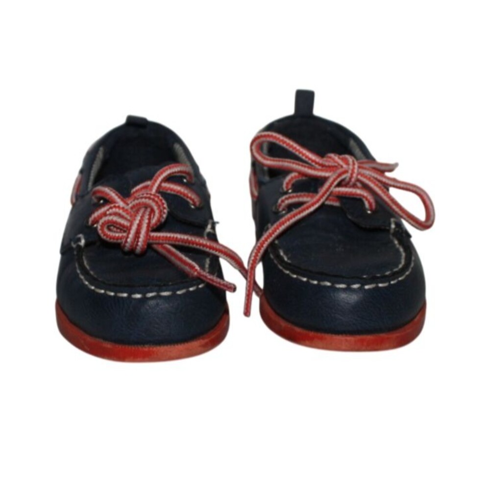 OshKosh B’gosh Boys Boat Shoes Size 9 Infant Navy Moc Toe Slip-On Casual Loafers